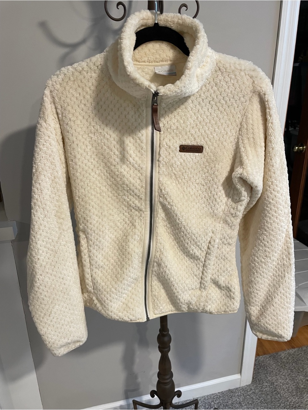 Columbia Women's Cream Sherpa Full-Zip Jacket